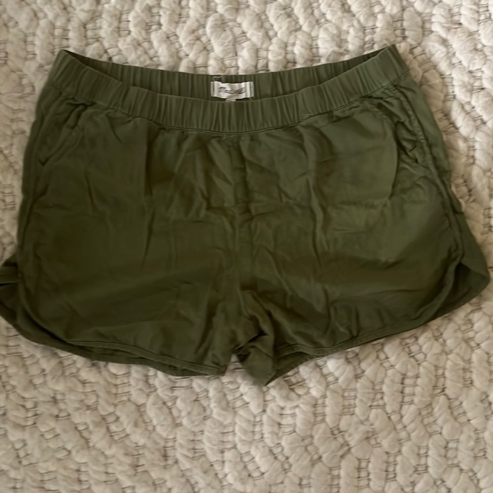 Madewell olive shorts